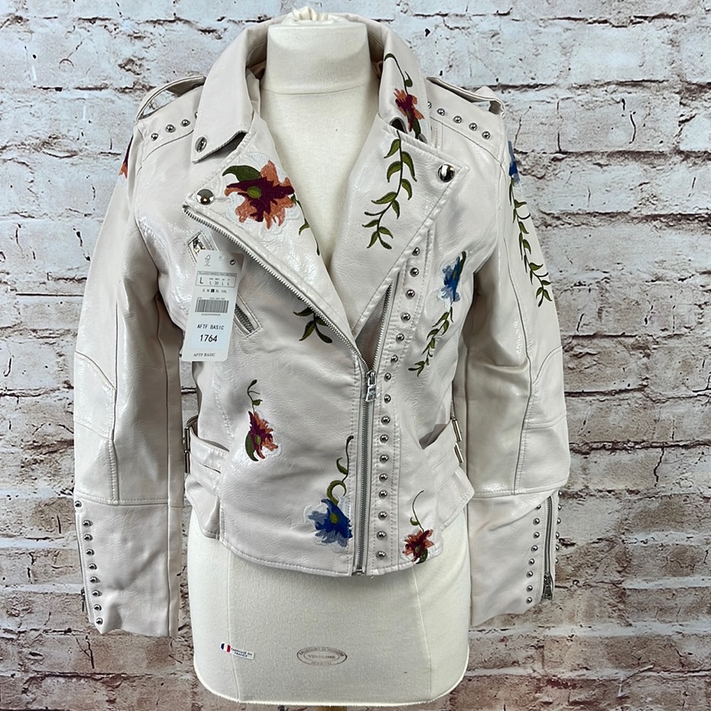 AFTF BASIC Vegan Moto Jacket NWT